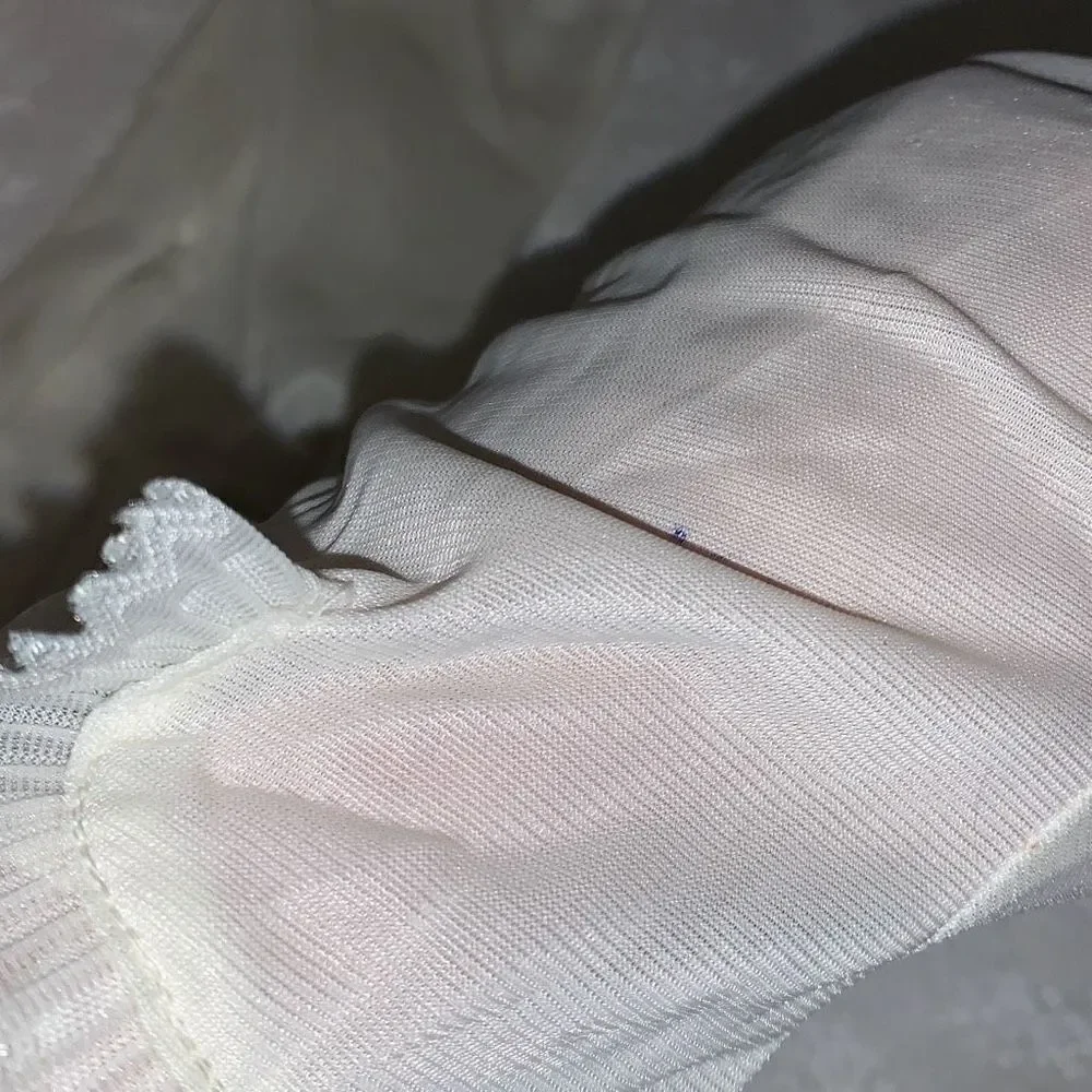 Vintage white sheer